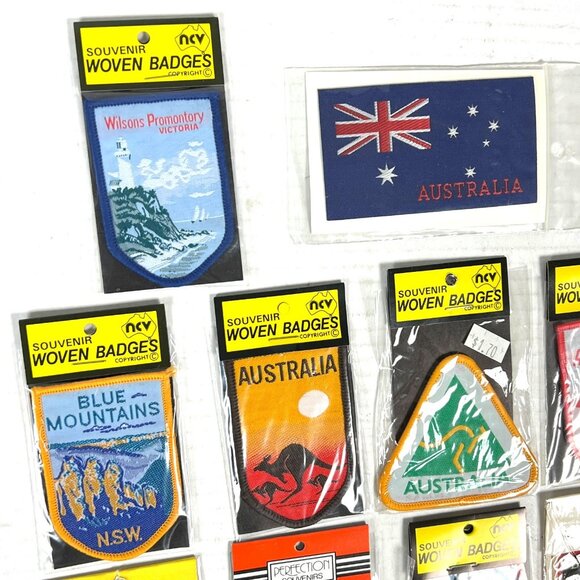 Australia Great Barrier Reef 13 Vtg Woven Badge Patch Lot NSW Cairns Queensland - Picture 5 of 9